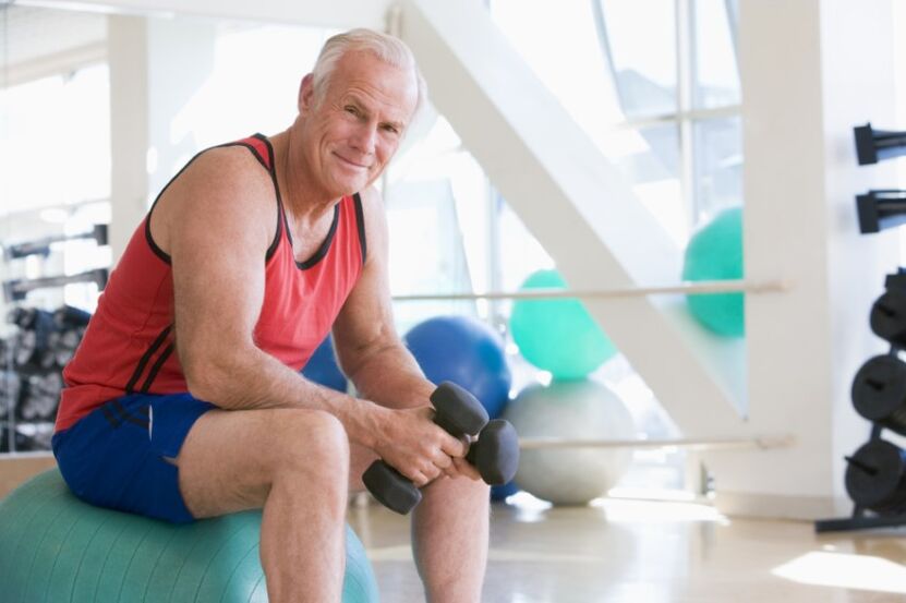 Exercises with weights for prostatitis